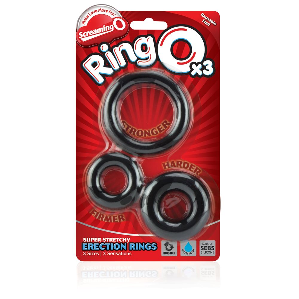 Screaming O RingO's x 3 (Black) 3 Screaming O RingO's x 3 (Black) - Image 3