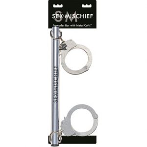 Handcuffs, Wrist & Ankle Restraints 18 SEX AND MISCHIEF Spreader Bar w/ Metal Cuffs