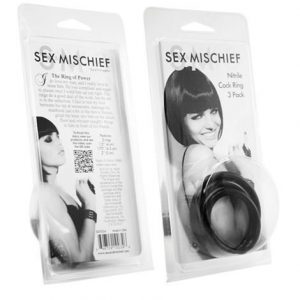 For Him 10 SEX AND MISCHIEF Nitrile Cock Ring 3 Pack