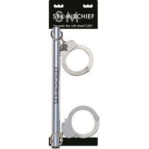 Handcuffs, Wrist & Ankle Restraints 20 SEX MISCHIEF Spreader Bar with Metal Cuffs