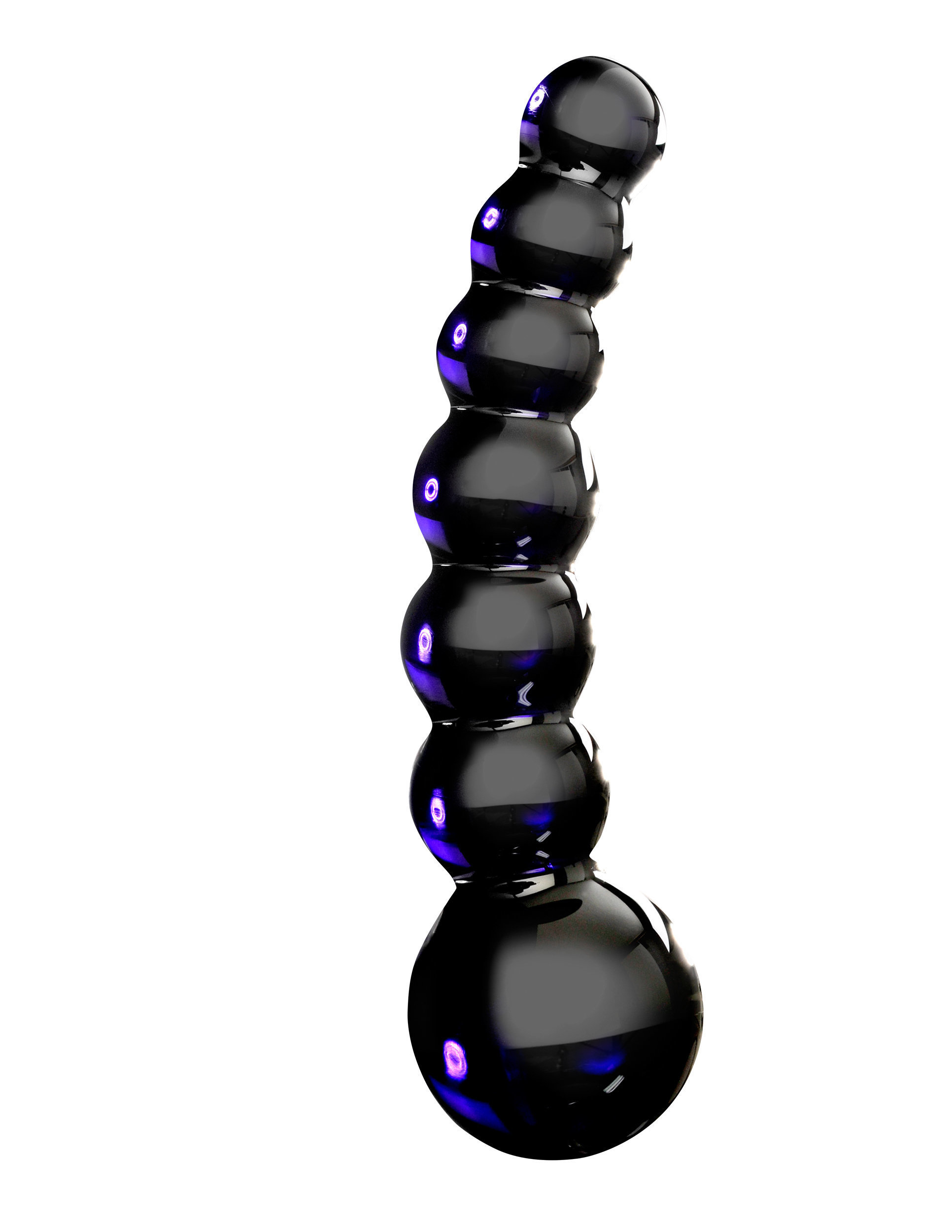 Icicles No. 66 Glass Dildo Black 1 Icicles No. 66 Glass Dildo Black