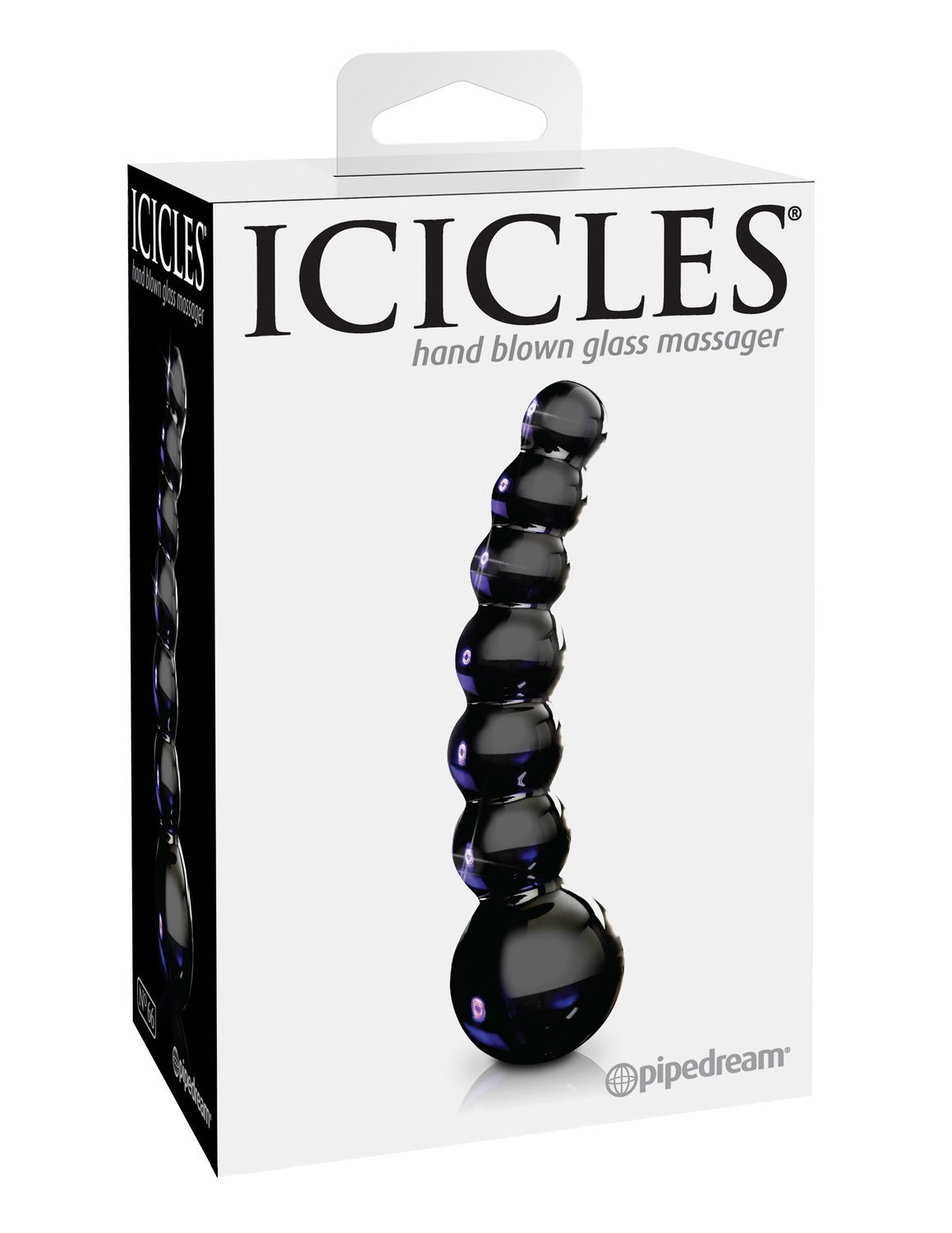 Icicles No. 66 Glass Dildo Black 3 Icicles No. 66 Glass Dildo Black - Image 3
