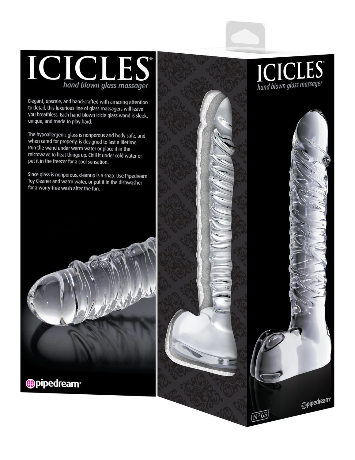 Icicles No. 63 Glass Dildo 5 Icicles No. 63 Glass Dildo - Image 5