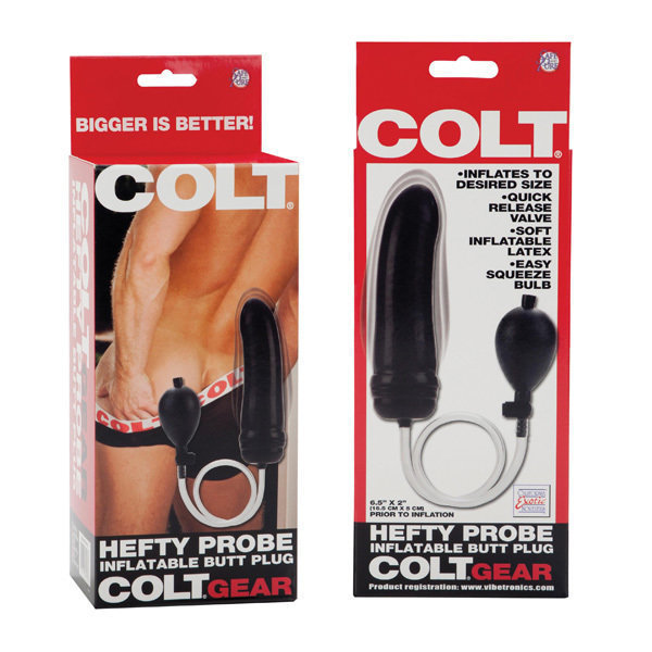COLT Hefty Probe Inflatable Butt Plug - Red or Black 4 COLT Hefty Probe Inflatable Butt Plug - Red or Black - Image 4