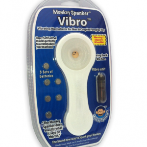 For Him 3 Monkey Spanker - Vibro White
