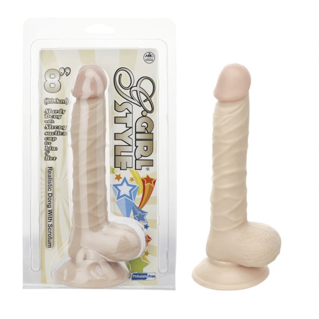 Nanma Realistic Dong With Suction Base Flesh 8 inch 3 Nanma Realistic Dong With Suction Base Flesh 8 inch - Image 3