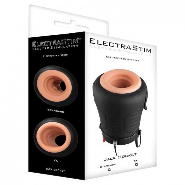 ElectraStim Jack Socket E Stim Stroker Black 2 ElectraStim Jack Socket E Stim Stroker Black - Image 2